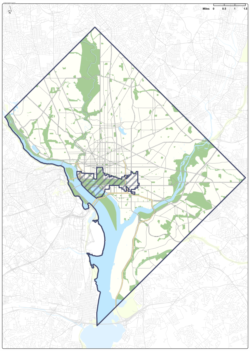 Proposed legislation for making Washington, D.C., the 51st state would carve out a small federal enclave, encompassing the U.S. Capitol, the White House and key monuments.