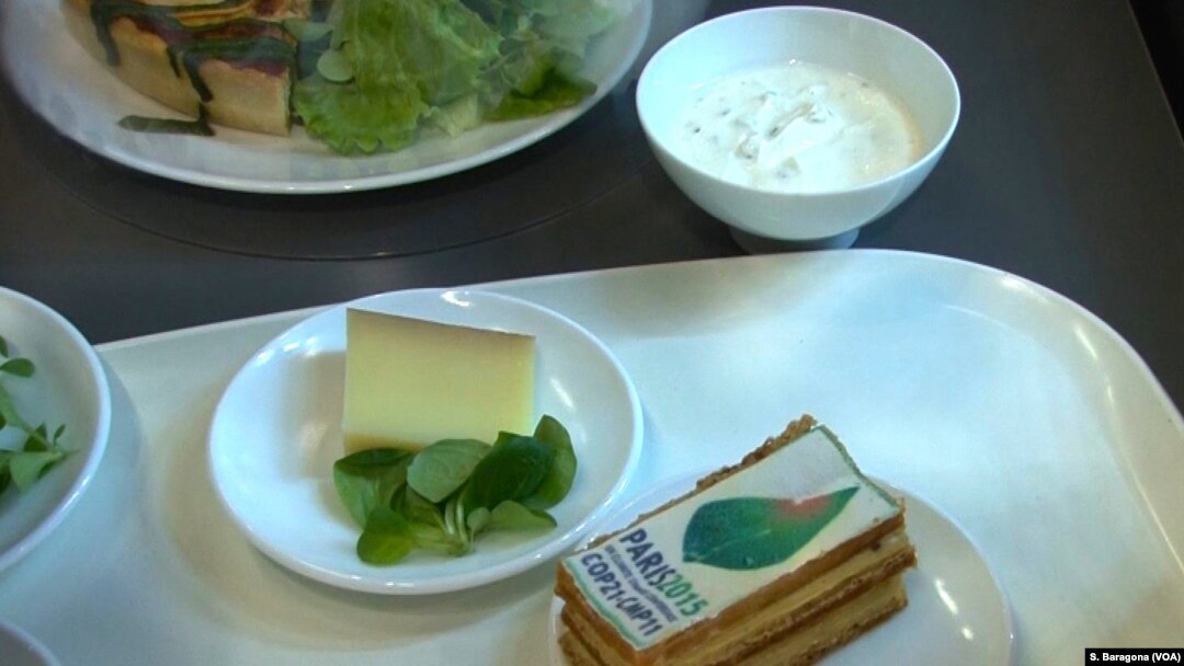 Konferensi perubahan iklim memboroskan satu ton makanan per hari (foto: S. Baragona/VOA)