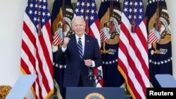 Presidente dos Estados Unidos, Joe Biden, fala sobre os resultados eleitorais, Jardim das Rosas, na Casa Branca, Washington