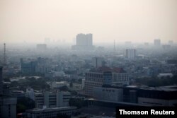 A general view of the capital city as smog covers it in Jakarta, Indonesia, July 4, 2019.