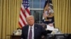 FILE PHOTO: U.S. President Donald Trump at the Oval Office in Washington