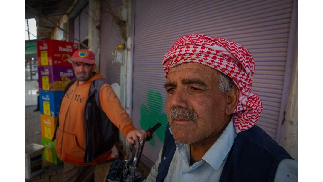 Abdulwakeel, a 51-year-old mason, says the dream of a self-governing Kurdish lead state has died amid recent battles, in Dirik, Syria, Oct. 23, 2019. (Yan Boechat/VOA)