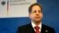 FILE - President of Germany's intelligence agency Hans-Georg Maassen at the Federal Office for the Protection of the Constitution in Cologne