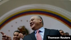 FILE - Venezuela's National Constituent Assembly President Diosdado Cabello.
