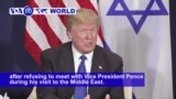 VOA60 World PM - At Davos Forum, Trump Threatens to Cut Aid to Palestinians