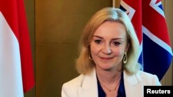 资料照：英国外交大臣特拉斯 (Liz Truss) 