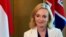 资料照：英国外交大臣特拉斯 (Liz Truss) 