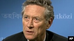 L'économiste en chef du FMI, Olivier Blanchard , présentait les dernières perspectives de l'économie mondiale ce mercredi