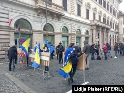 Protesti za BiH u Rimu