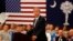 Respublikachilardan prezidentlik uchun nomzod Jeb Bush tashqi siyosat va milliy mudofaa haqida nutq qilmoqda, Janubiy Karolina, 18-noyabr, 2015-yil.