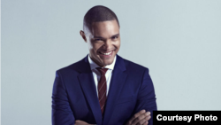South African comedian Trevor Noah will take the helm from host Jon Stewart on the popular U.S. political satire program, The Daily Show. (Courtney photo, Comedy Central)