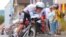 Slovenia's Tadej Pogacar in action during Stage 20 of the Tour de France cycling race, an individual time trial over 36.2 kilometers from Lure to La Planche des Belles Filles, France, Sept. 19, 2020.