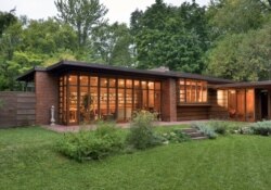 The Jacobs House in Wisconsin, was built in what Frank Lloyd Wright called the Usonian style, his vision of uniquely American affordable housing.