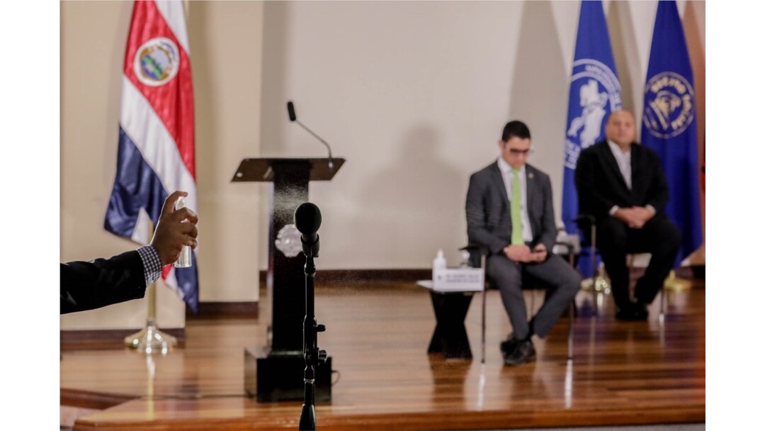 Protocolo de Salud por pandemia se han reforzado incluso en conferencia en de prensa de Casa Presidencial. Foto: Casa Presidencial - Cortesía.