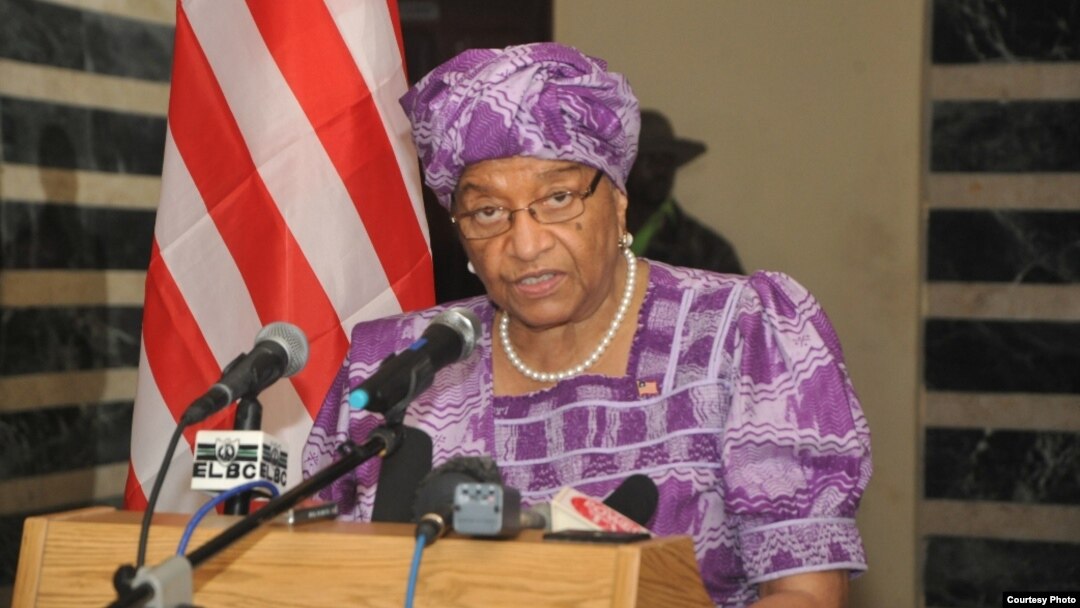 Liberian President Ellen Johnson Sirleaf addresses the nation about the Ebola virus outbreak.