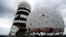 FILE - Broken antenna covers of Former National Security Agency (NSA) listening station are seen at the Teufelsberg hill [German for Devil's Mountain] in Berlin, June 30, 2013.