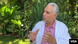 Epidemiologist Leonel Argüello.  Photo Houston Castillo, VOA