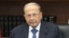 Presiden Lebanon Michel Aoun di istana Baabda. (Foto: dok). 