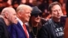 From left, CEO of Ultimate Fighting Championship Dana White, US President-elect Donald Trump, singer Kid Rock and Tesla and SpaceX CEO Elon Musk pose for a photo as they attend UFC 309 at Madison Square Garden in New York, on Nov. 16, 2024.