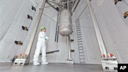 Laboratorio subterráneo que realiza el experimento en una mina de oro abandonada.
