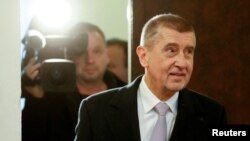 FILE PHOTO: Former Czech PM Babis stands trial at the Municipal Court in Prague