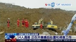 Manchetes mundo 4 Janeiro: China: Deslizamento de terras mata pelo 14 pessoas