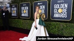 Jennifer Lopez arrives at the 77th annual Golden Globe Awards at the Beverly Hilton Hotel on Sunday, Jan. 5, 2020, in Beverly Hills, Calif. 