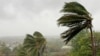 This handout picture taken and distributed by UNICEF on December 17, 2024 shows Cyclone Chido making its landfall near Pemba in northern Mozambique.