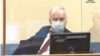 The Netherlands -- The hearing at the Mechanism for International Criminal Tribunals in The Hague in the trial of Ratko Mladic for genocide and other wartime crimes, August 25, 2020.