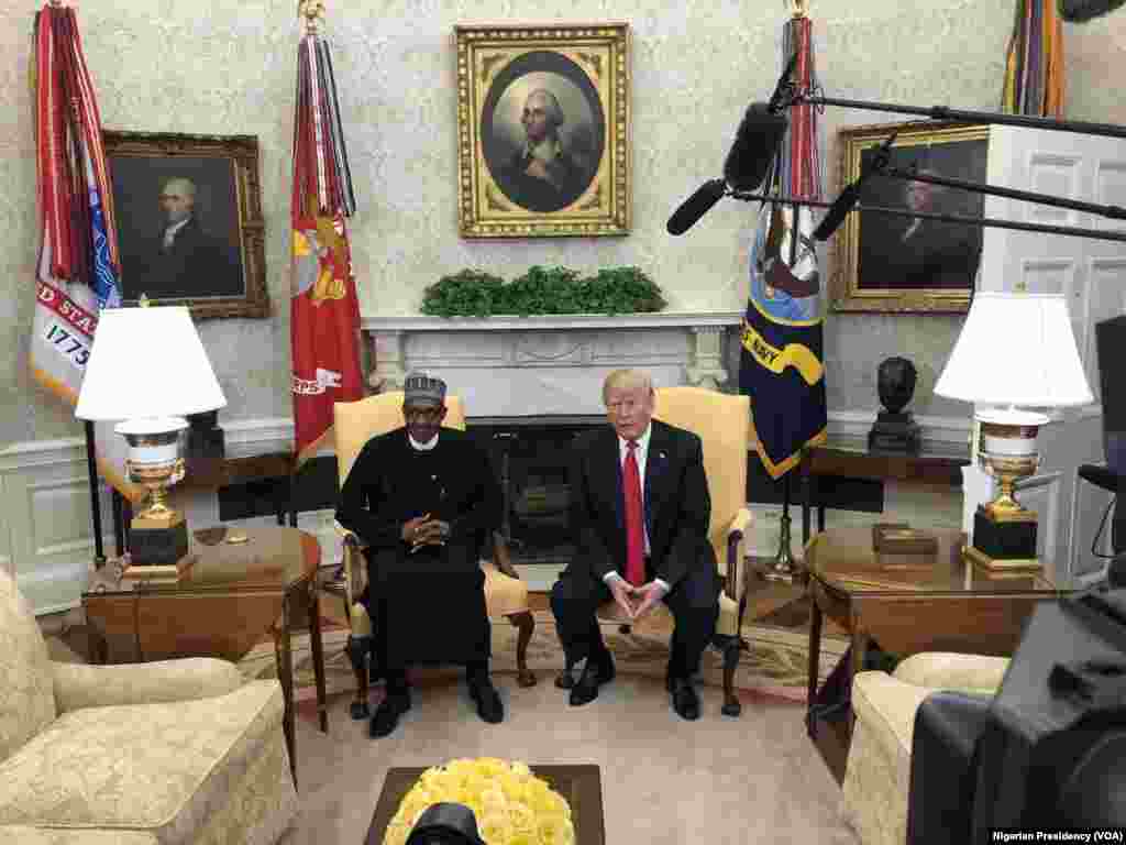 Ganawa Tsakanin Shugaba Buhari Da Shugaba Trump A Fadar White House