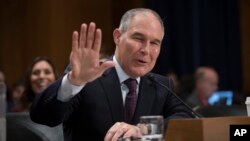 Komite Senat AS menyetujui nominasi Scott Pruitt untuk mengepalai Badan Perlindungan Lingkungan (EPA), Kamis 2/2 (foto: dok).