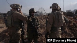 以色列国防军士兵在加沙。