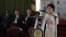 Irene Khan, the director general of the International Development Law Organization, speaks at the launch of a report detailing recommendations ahead of Kenya's August polls. (R. Ombuor/VOA)