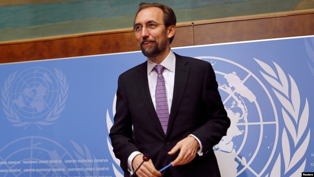 Pejabat Komisi Tinggi PBB Urusan HAM, Zeid Ra’ad Al-Hussein memperingatkan pemerintah Myanmar soal nasib kelompok minoritas (foto: dok).