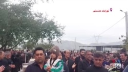 شعار «سیدعلی سرنگونه» در مراسم چهلم پریسا لشکری و جان‌باختگان دیگر در نورآباد ممسنی
