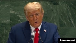 Donald Trump speaks to UNGA. September 23, 2025.