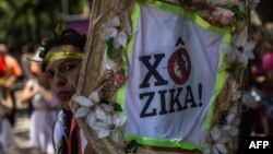 Revelers wearing Greek style costumes raise awareness of the need to prevent the spread of the Zika virus in the first carnival ''Bloco'' (street parade group) under the theme ''Rio: The Olympics are here'' on the streets of Rio de Janeiro, Brazil on Jan