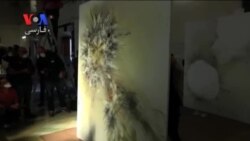 تصویر سازی روی بوم با انفجار باروت توسط هنرمند چینی