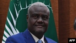 Moussa Faki, le président de la Commission de l'Union africaine (UA) à Beijing, Chine, 8 février 2018.