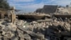 Se muestra un edificio destruido en el lugar de un ataque aéreo estadounidense en al-Qaim, Irak, el 3 de febrero de 2024.