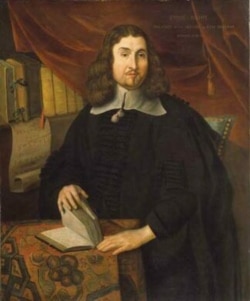 A portrait of Puritan missionary John Eliot by unknown artist.