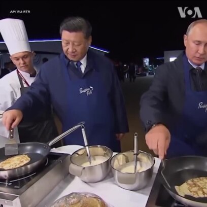 Tổng thống Putin và Chủ tịch Tập tráng bánh xèo