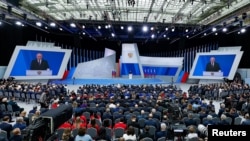 Ruski predsjednik Putin obraća se Federalnoj skupštini u Moskvi
​