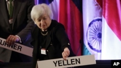 FILE - Janet Yellen, vice chair of the Board of Governors of the Federal Reserve System.