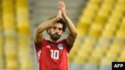 Mohamed Salah remporte le match de qualification à la CAN 2019 entre l’Egypte et le Niger, le 8 septembre 2018.