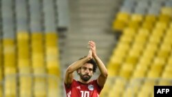 Mohamed Salah remporte le match de qualification à la CAN 2019 entre l’Egypte et le Niger, Egypte, le 8 septembre 2018.