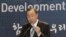 UN Secretary General Ban Ki-moon speaks during a ceremony to launch the Development Alliance Korea, a coalition of local civic groups to promote overseas development aid, at the Foreign Ministry in Seoul, South Korea, August 13, 2012.