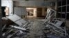 乌克兰首都基辅一所市立医院内被俄罗斯导弹袭击炸毁。（2023年6月1日）