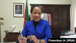 Helena Kida, ministra da Justiça, Assuntos Constitucionais e Religiosos, Moçambique. Abril, 2020