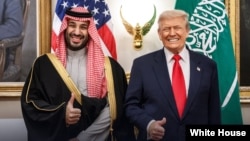 特朗普总统与沙特阿拉伯王储穆罕默德·本·萨勒曼。